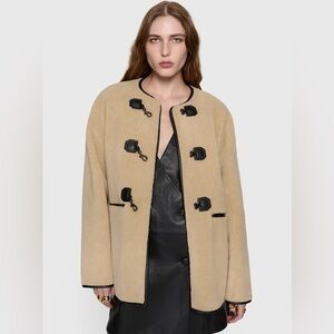 Rebecca Minkoff Shearling Toggle Jacket